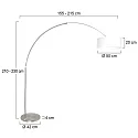 Steinhauer Luminaria de pedestal SPARKLED LIGHT cilíndrico, con interruptor, con pantalla, con enchufe, ajustable E27 IP20