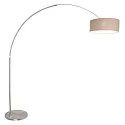 Steinhauer Luminaria de pedestal SPARKLED LIGHT cilíndrico, con interruptor, con pantalla, con enchufe, ajustable E27 IP20