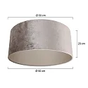 Steinhauer shade KAPPEN - Ø 50CM cylindrical, silver