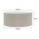 Steinhauer shade KAPPEN - Ø 50CM cylindrical, beige, mud