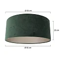 Steinhauer shade KAPPEN - Ø 50CM cylindrical, dark green