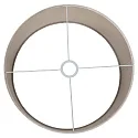 Steinhauer shade KAPPEN - Ø 40CM flat, cylindrical, silver