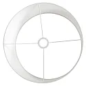 Steinhauer shade KAPPEN - Ø 40CM flat, cylindrical, white
