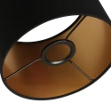 Steinhauer Pantalla KAPPEN - Ø 20CM plano, cilíndrico, negro