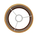 Steinhauer Pantalla KAPPEN - Ø 20CM alto, cilíndrico, dorado mate, color arenoso