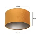 Steinhauer Pantalla KAPPEN - Ø 20CM alto, cilíndrico, dorado mate, color arenoso