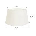 shade KAPPEN - Ø 30CM conical, creme