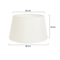 shade KAPPEN - Ø 30CM conical, creme