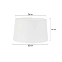 Mexlite Pantalla KAPPEN - Ø 30CM cónico, blanco