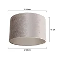 Steinhauer shade KAPPEN - Ø 30CM cylindrical, silver
