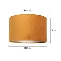 Steinhauer Pantalla KAPPEN - Ø 30CM cilíndrico, dorado mate, color arenoso