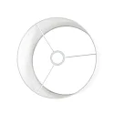 Steinhauer Pantalla KAPPEN - Ø 30CM cilíndrico, blanco