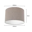 Steinhauer shade KAPPEN - Ø 30CM cylindrical, beige, mud