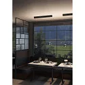 Top Light Luminaria colgante PUK! PRO 120 MOTION de 2 llamas IP20, cromo, negro mate regulable