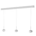 Luminaria colgante PUK! PRO 120 MOTION de 3 llamas IP20, cromo, blanco mate regulable