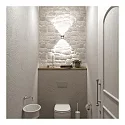 Top Light outdoor wall luminaire PUK MINI WALL OUTDOOR (COB LED) up / down, rigid, without lens IP44, brown, mat dimmable