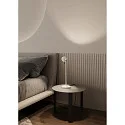 Luminaria de mesa PUK! PRO 80 SIDE giratorio, giratorio IP20, blanco mate regulable