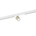 Proyector para raíl DOMY ON STREX 1.0 con adaptador IP20, blanco mate, gris seda regulable