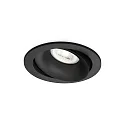 Proyector empotrado RONY 1.0 - PAR16 giro cardánico GU10 IP20, mate, negro intenso regulable