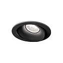 Luminaria empotrable para techos RONY 1.0 de 1 llama IP20, negro regulable