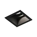 Proyector empotrado PLANO 1.0 - LED de 1 llama, giro cardánico, con resortes de clip IP20, mate, negro intenso regulable