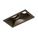 Proyector empotrado PLANO 2.0 - LED de 2 llamas, giro cardánico, con resortes de clip IP20, color bronce regulable