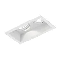 Proyector empotrado PLANO 2.0 - LED de 2 llamas, giro cardánico, con resortes de clip IP20, mate, blanco tráfico regulable
