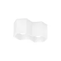 Luz downlight HEXO 2.0 - PAR16 de 2 llamas, angular, sin reflector GU10 IP20, mate, blanco tráfico regulable