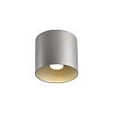 Luz downlight RAY 1.0 - PAR16 cilíndrico, sin reflector GU10 IP20, aluminio cepillado regulable