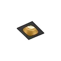 Luz downlight PIRRO 1.0 de 1 llama IP20, dorado, negro regulable