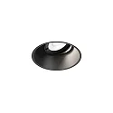 ceiling recessed luminaire DEEP ADJUST PETIT 1.0 TRIMLESS flush, cardanic swivelling IP20, mat, deep black dimmable