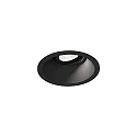 Luminaria empotrable para techos DEEP ADJUST PETIT 1.0 giro cardánico, con resortes de clip IP20, mate, negro intenso regulable