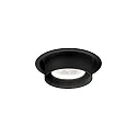 Luz downlight RINI SNEAK IP44, negro regulable