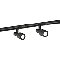 1-phase track spot SARA 1.0, GU10 max. 12W, black