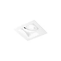 Luminaria empotrable para techos PLANO PETIT 1.0 - LED de 1 llama, giro cardánico, con resortes de clip IP20, mate