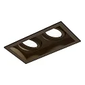 LED Recessed spot PLANO PETIT ADJUSTABLE 6.0, 350mA, 2x 6W 3000K, CRi >90, bronze