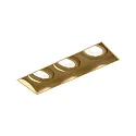 recessed luminaire STRANGE PETIT TRIMLESS 3.0 3 flames IP20, champagner 22,2W 1340lm 2000-3000K 39° CRI 90