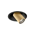 Luminaria empotrable BLIEK PETIT CEILING REC 1.0 IP20, champán, negro mate regulable 6W 500lm 3000K 20-40° 20-40° CRI 90-100
