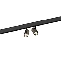 Proyector para raíl CENO ON STREX 2.0 de 2 llamas, con adaptador IP20, color bronce, negro mate 