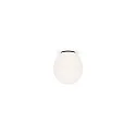 Ceiling luminaire DRO 1.0, Ø 12.5cm, G9, QT14 max. 5W, aluminum / glass, white