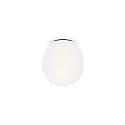 Ceiling luminaire DRO 2.0, Ø 19.5cm, E14, C35 max. 6W, aluminum / glass, white