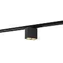 Foco monofásico PIRRO SPOT ON TRACK 2.0 de 2 llamas, incl. adaptador monofásico IP20, dorado, negro mate regulable