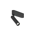 Foco MATCH CEILING SURF 1.0 IP20, negro mate regulable