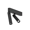 Foco MATCH CEILING SURF 2.0 IP20, negro mate regulable