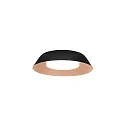 LED Wall /Ceiling luminaire TOWNA 1.0, IP44, Ø 25.4cm, 3000K, dimmable, black copper