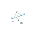 Proyector para raíl MATCH ON STREX 1.0 con adaptador IP20, negro mate regulable