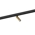 Proyector para raíl MATCH ON STREX 1.0 con adaptador IP20, champán, negro mate regulable