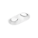Luminaria empotrable para techos DEEP ADJUST 2.0 - LED de 2 llamas, giro cardánico, con resortes de clip IP20, mate