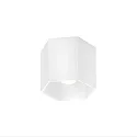 Luminaria de techo HEXO CEILING SURF 1.0 de 1 llama, controlable por DALI IP20, blanco mate regulable