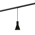 Luminaria colgante de 1 fase ODREY ON TRACK 1.3 incl. adaptador monofásico GU10 IP20, negro mate